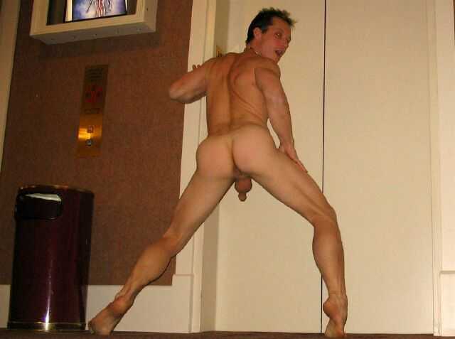 horny pix of a guy at the hotel lift