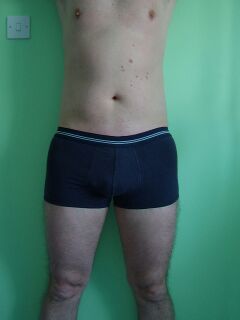 tight-fitting navy boxers - trashed to order by Ricky