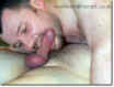 MeatHook biting a slave's dick.