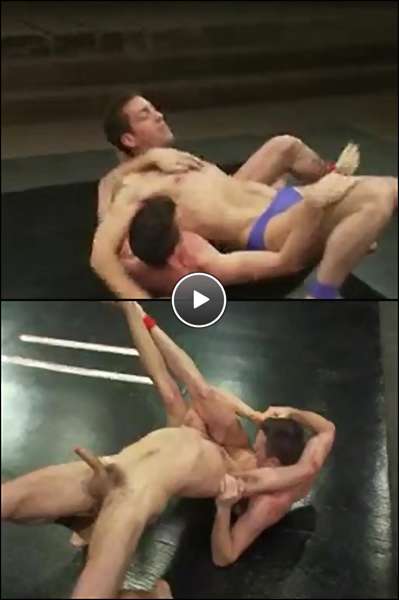 image of wrestling naked men