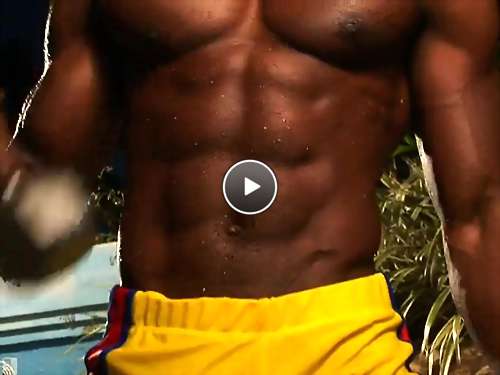 muscle black gay men video