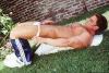 tugging hard hunk